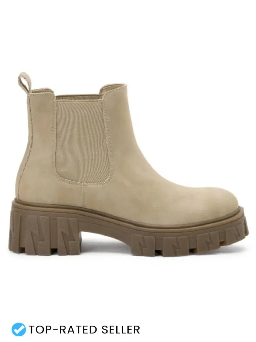Women's Chelsea Combat Boots, Chunky Platform Ankle Boots, Memory Foam, Lug Sole